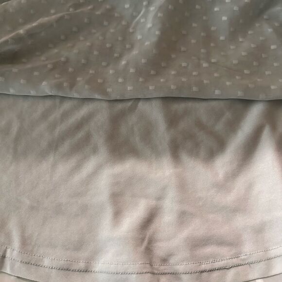 Krazy Kay light green chiffon off the shoulder blouse - Picture 10 of 11